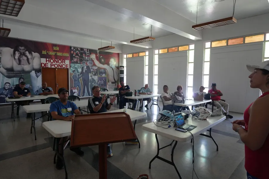 Coaches workshop at the Salón José Chegui Torres